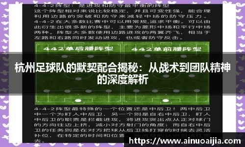 杭州足球队的默契配合揭秘：从战术到团队精神的深度解析